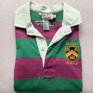Ralph Lauren Rugby striped polo *vintage*
